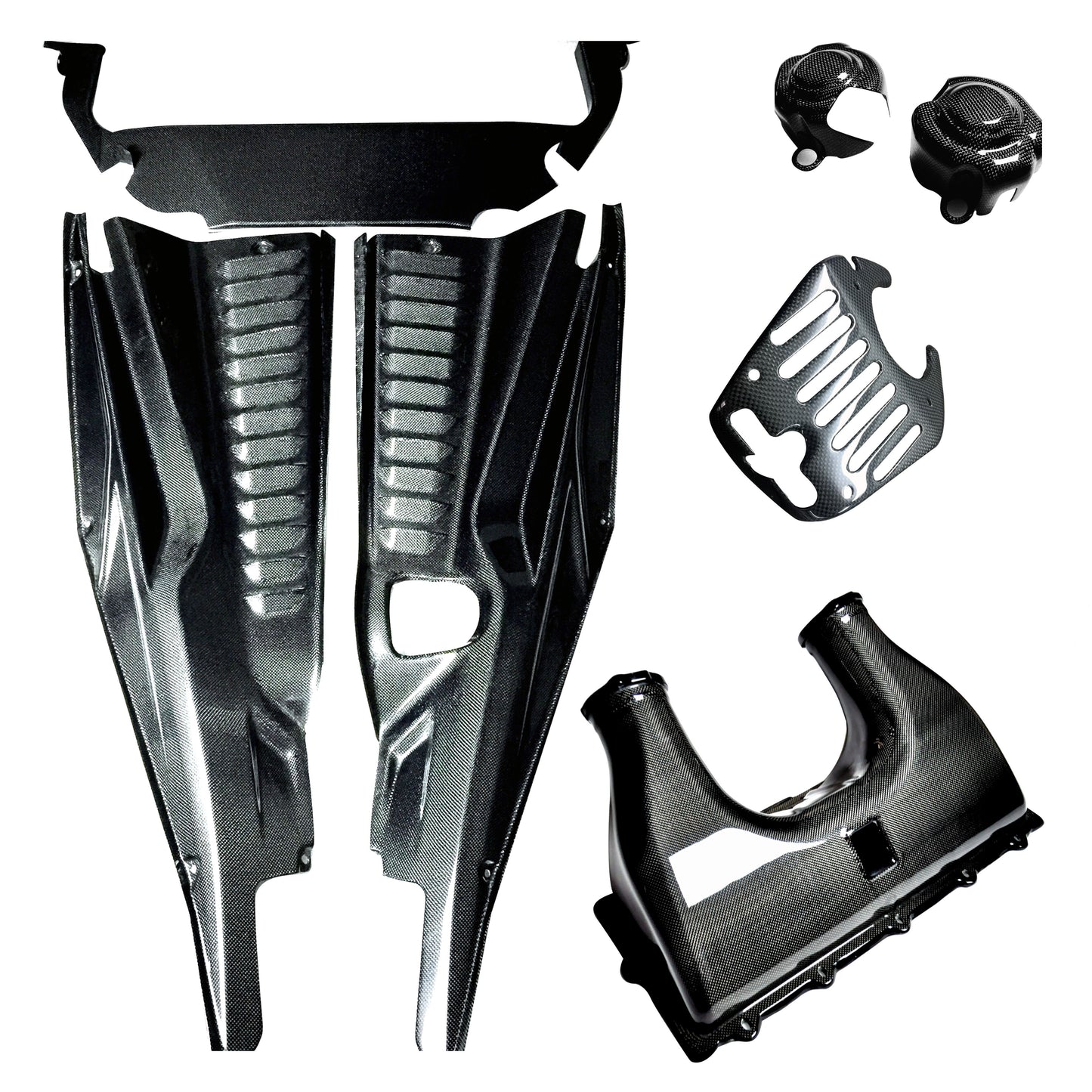Ferrari 458 Engine Bay Complete Set (OEM Style, 7 Pieces)