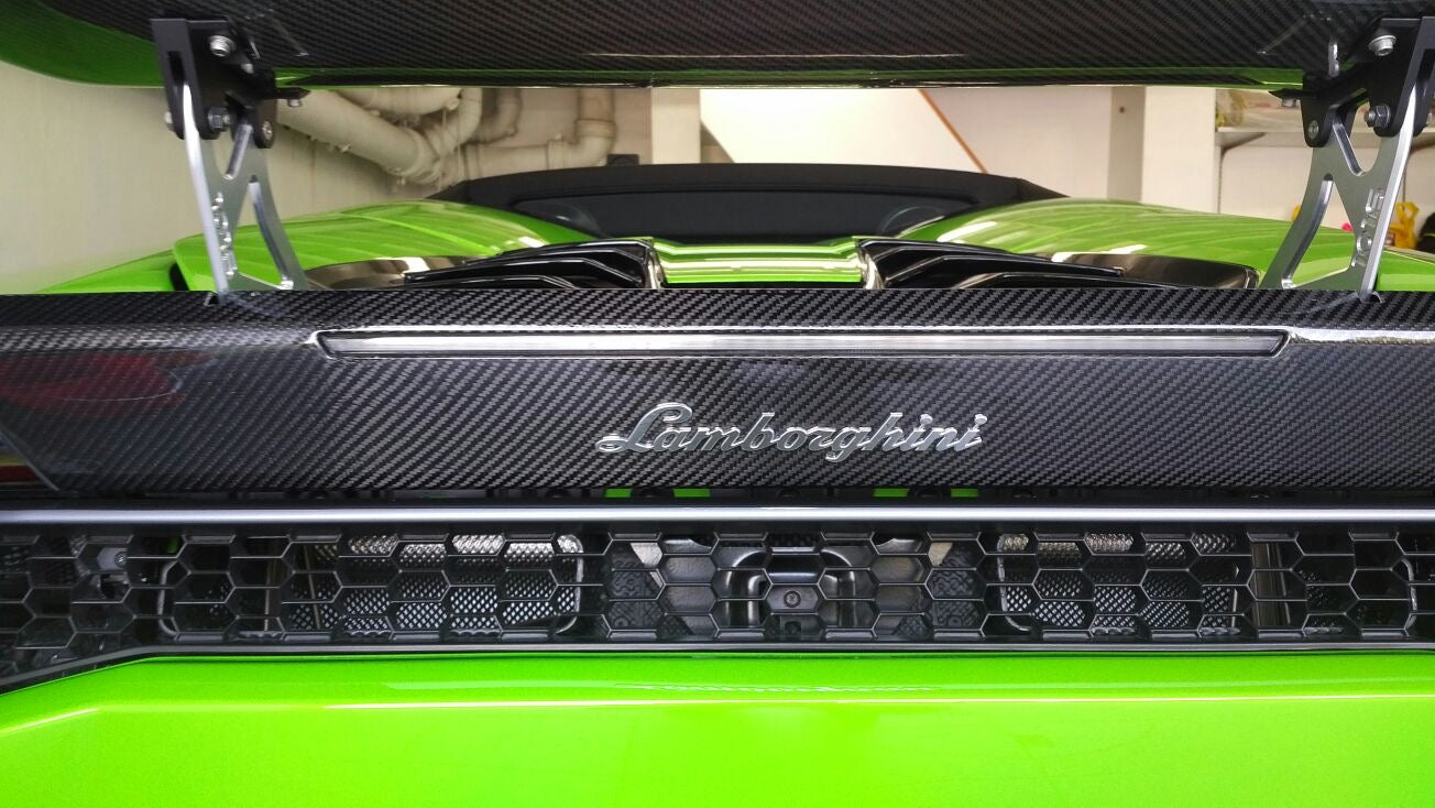 Lamborghini Huracan Rear Spoiler Oem Style Rtuned Carbon On Car