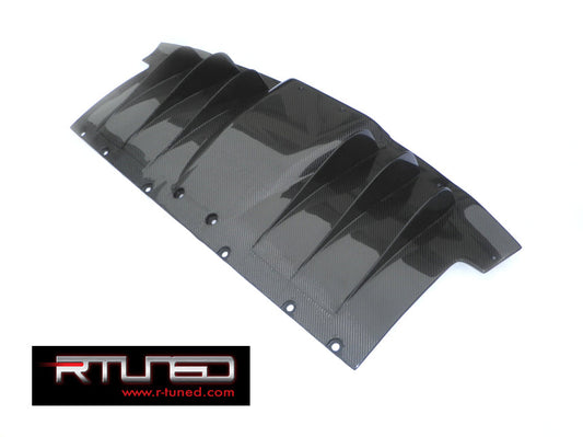 Ferrari 458 Rear Diffuser Oem Style RTuned Carbon Fiber Front