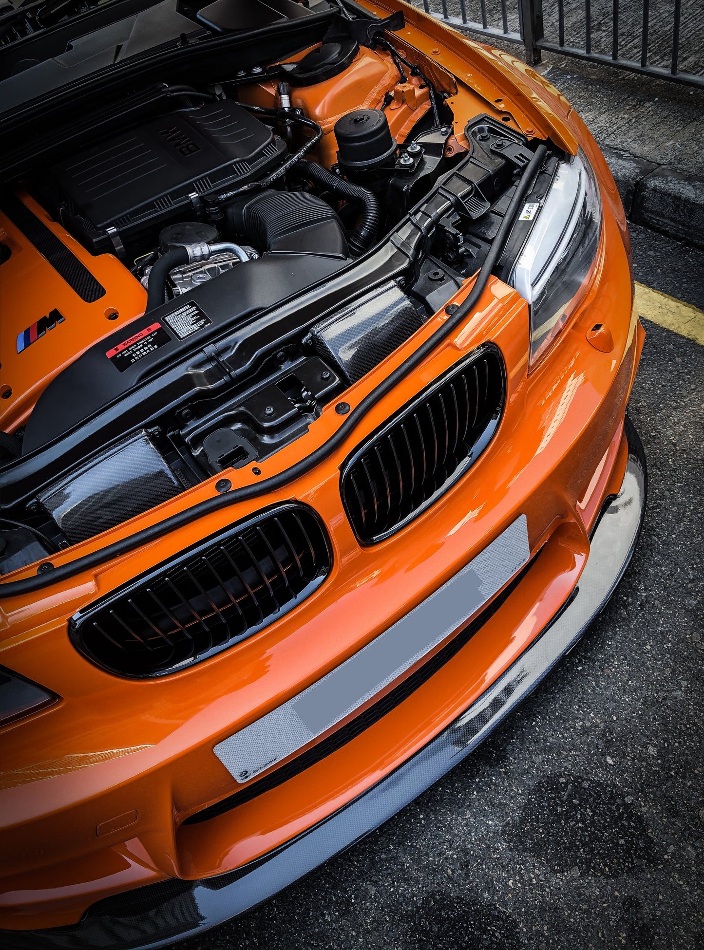 Bmw 1M E82 Rtuned Carbon Front Splitter Air Ducts Engine Cover
