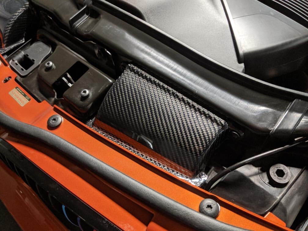 Bmw 1M Ram Air Ducts Oem Style Rtuned Carbon On Car Close Up