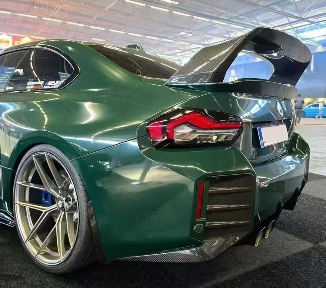 Bmw M2G87 Rear Wing Alpha Style Dry Carbon Rtuned Carbon On Car