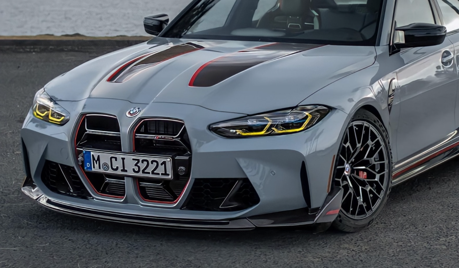 Bmw M3G80 M4G82 Front Lip Csl Style Dry Carbon Rtuned Carbon On Car