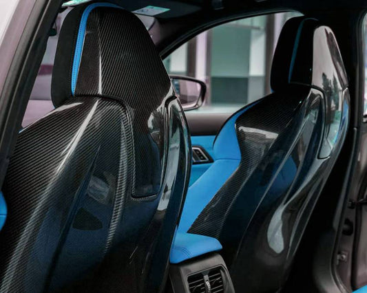 Bmw M3G80 Seat Cover Replacement Oem Style Dry Carbon Rtuned Carbon