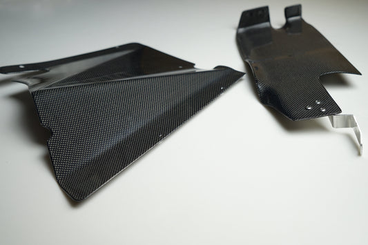 Ferrari 360 Engine Bay Rear Heat Shields Cs Style Rtuned Carbon