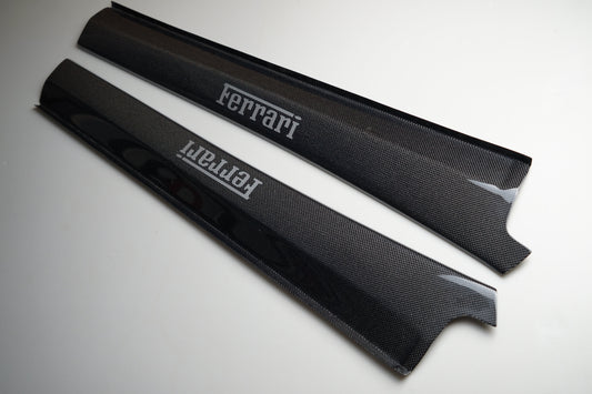 Ferrari 360 Interior Door Step Panels Oem Style Rtuned Carbon