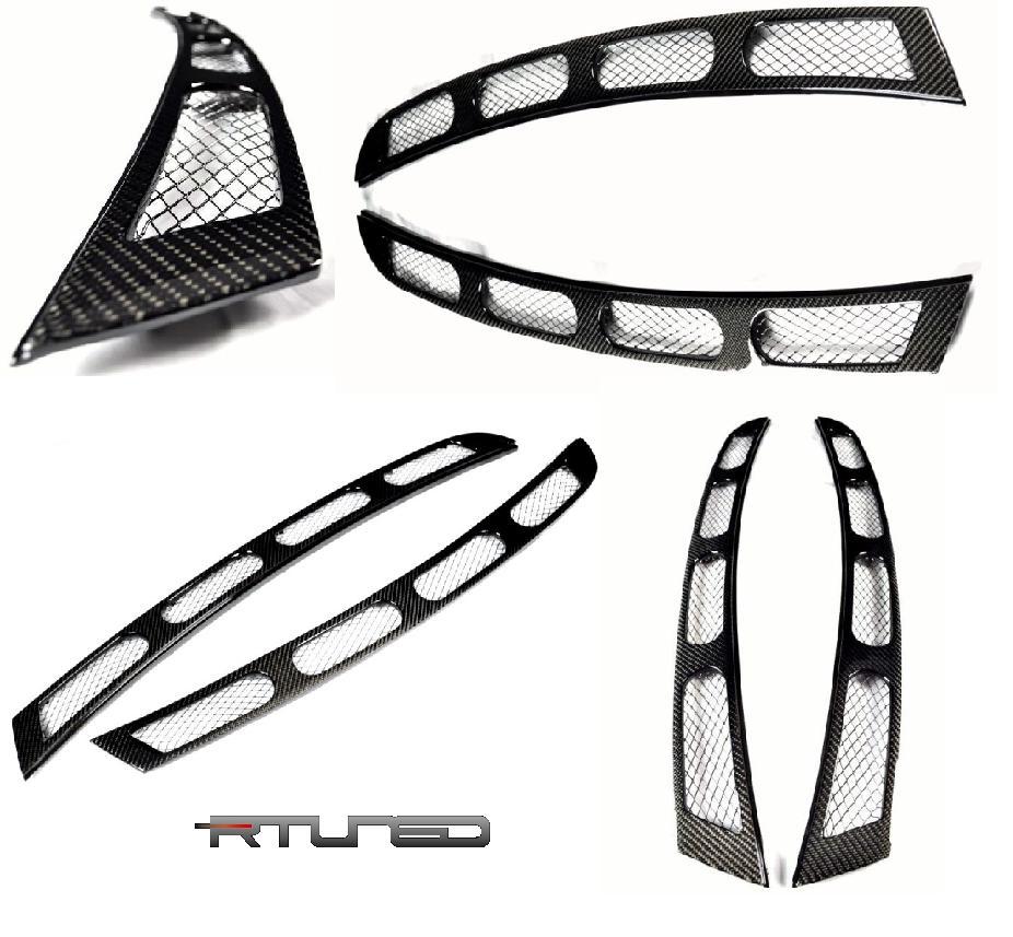 Ferrari 360 Rtuned Rear Window Louvres Cs Style Modena Only Rtuned Carbon