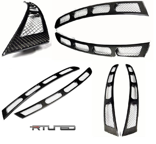 Ferrari 360 Rtuned Rear Window Louvres Cs Style Modena Only Rtuned Carbon