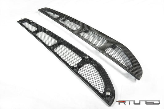 Ferrari 360 Rtuned Rear Window Louvres Cs Style Spider Only Rtuned Carbon