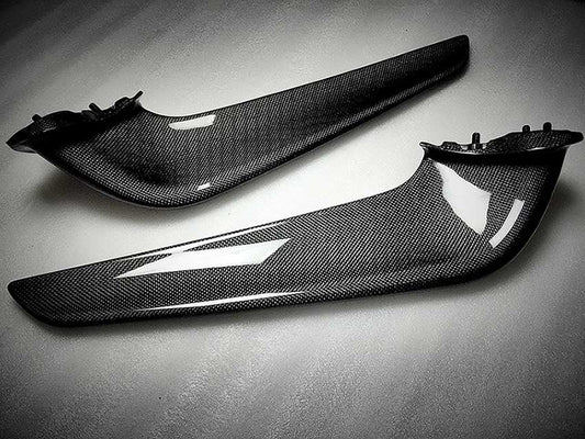 Ferrari 458 Front Bumper Inner Wings Oem Style Rtuned Carbon Close Up