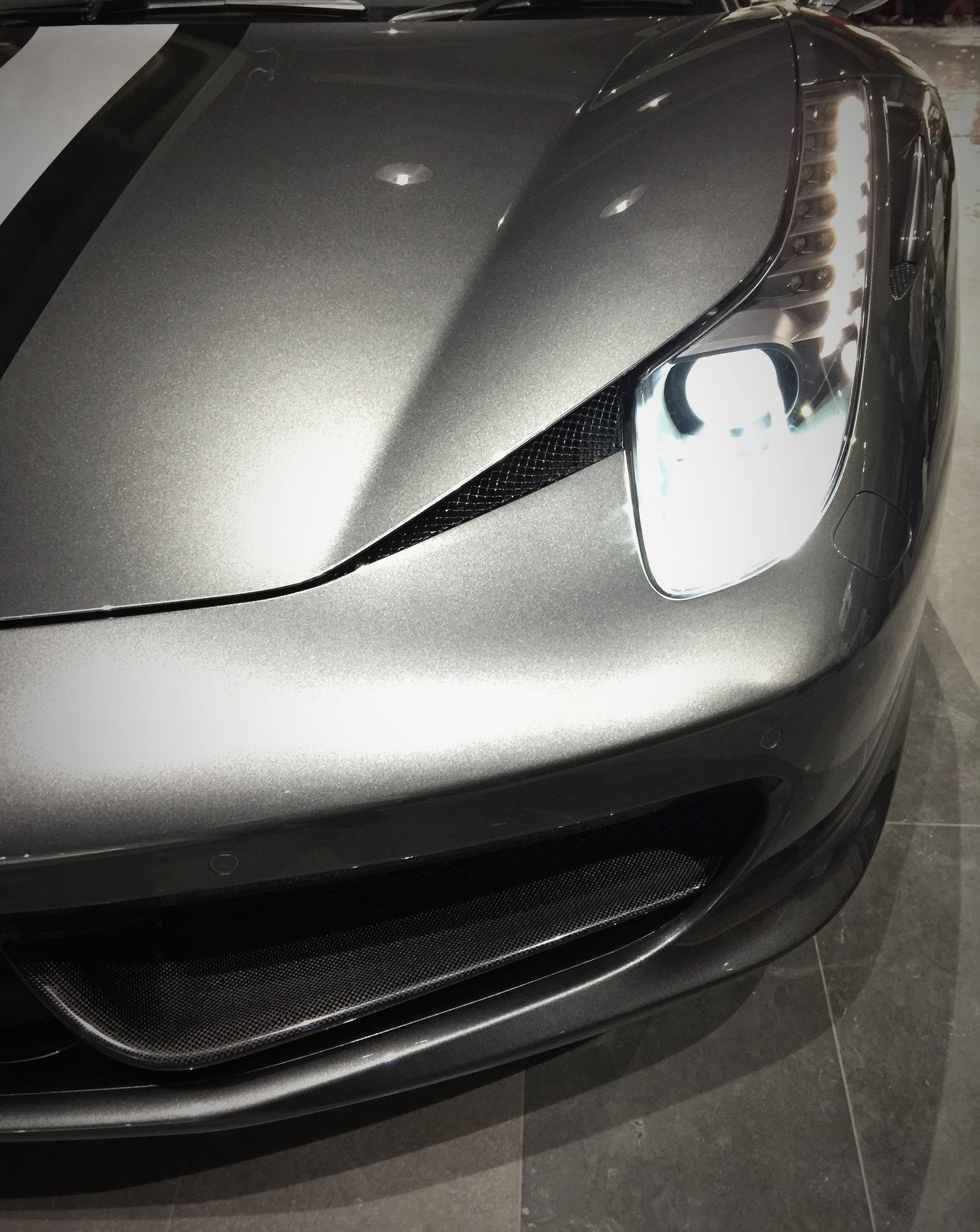 Ferrari 458 Front Bumper Inner Wings Oem Style Rtuned Carbon On Car High