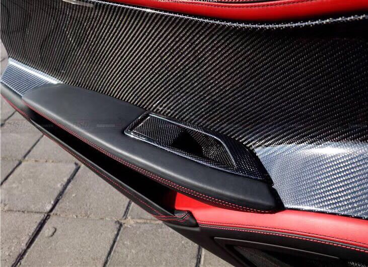 Ferrari 458 Interior Door Panels Oem Style Lhd Only Rtuned Carbon On Car