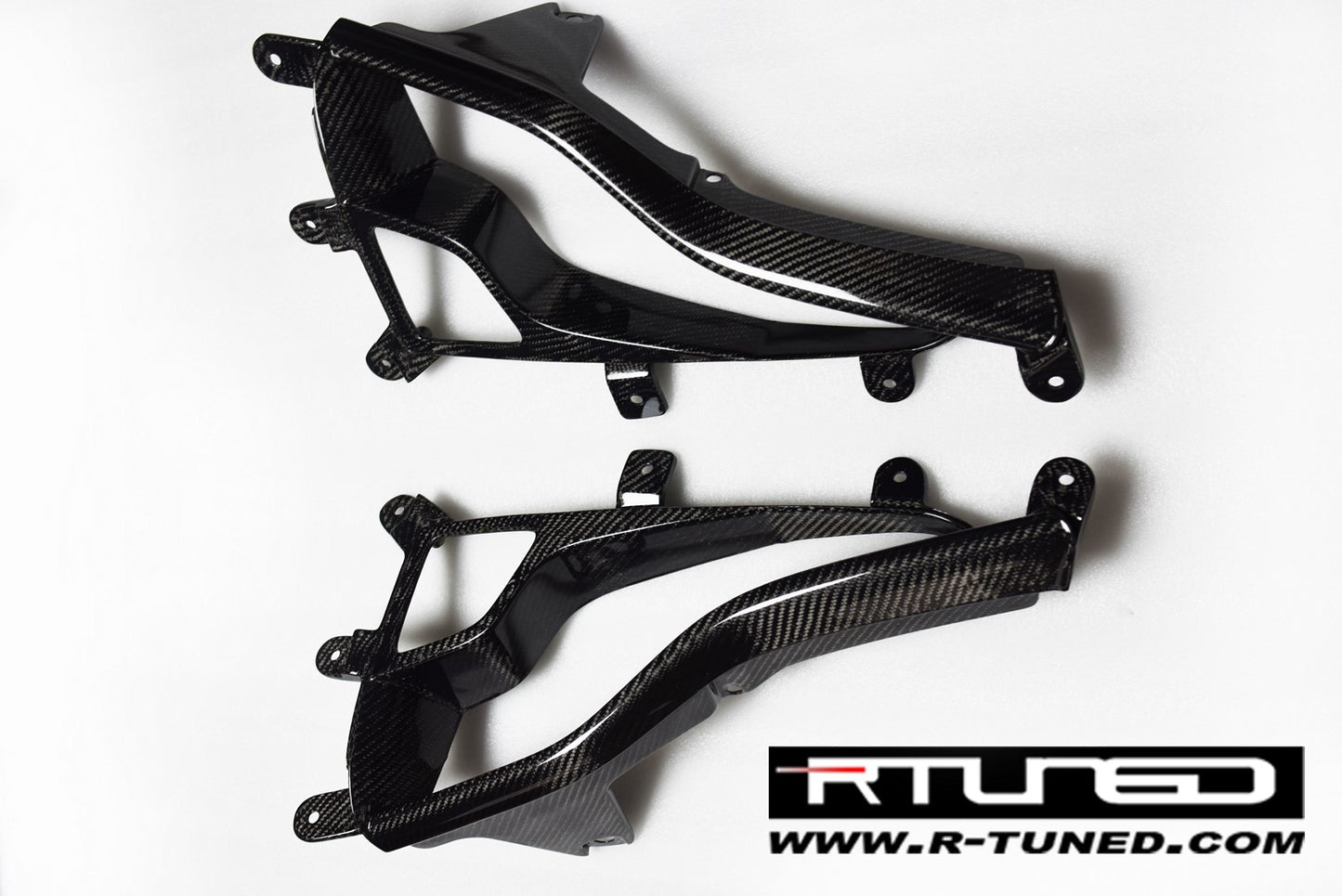 Ferrari 458 Rear Bumper Lower Grilles Oem Style Rtuned Carbon