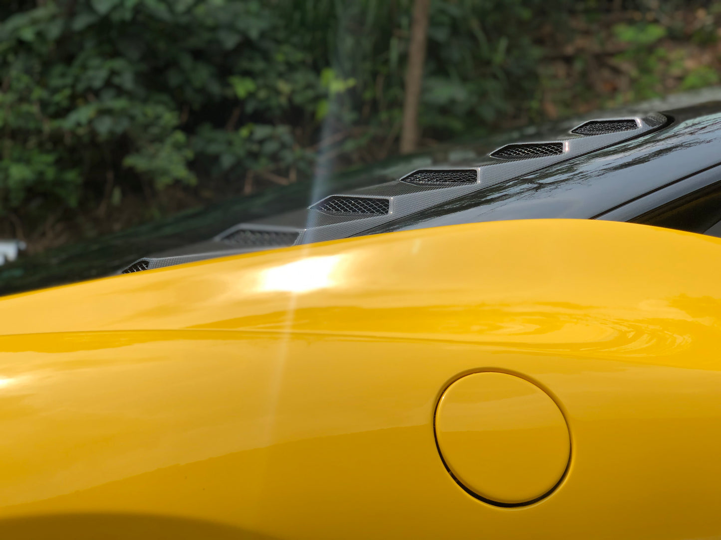 Ferrari 458 Rtuned Gt Rear Window Louvres Rtuned Carbon On Car