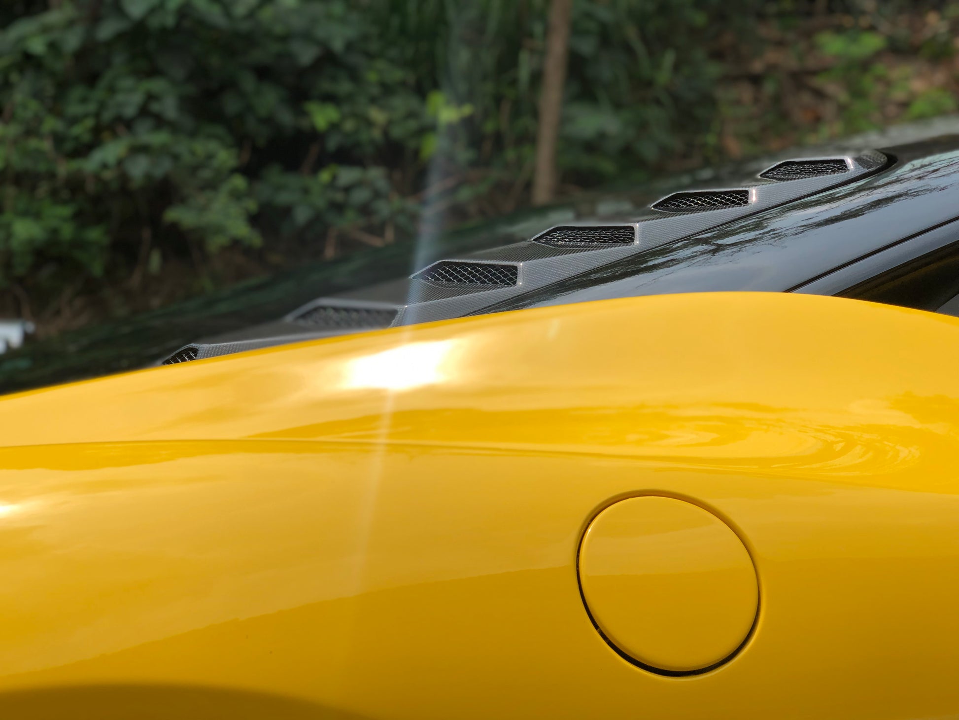 Ferrari 458 Rtuned Gt Rear Window Louvres Rtuned Carbon On Car