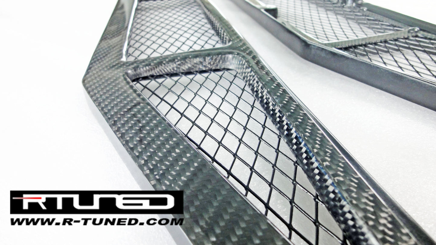 Ferrari 458 Rtuned Gt Rear Window Louvres Rtuned Carbon Close Up