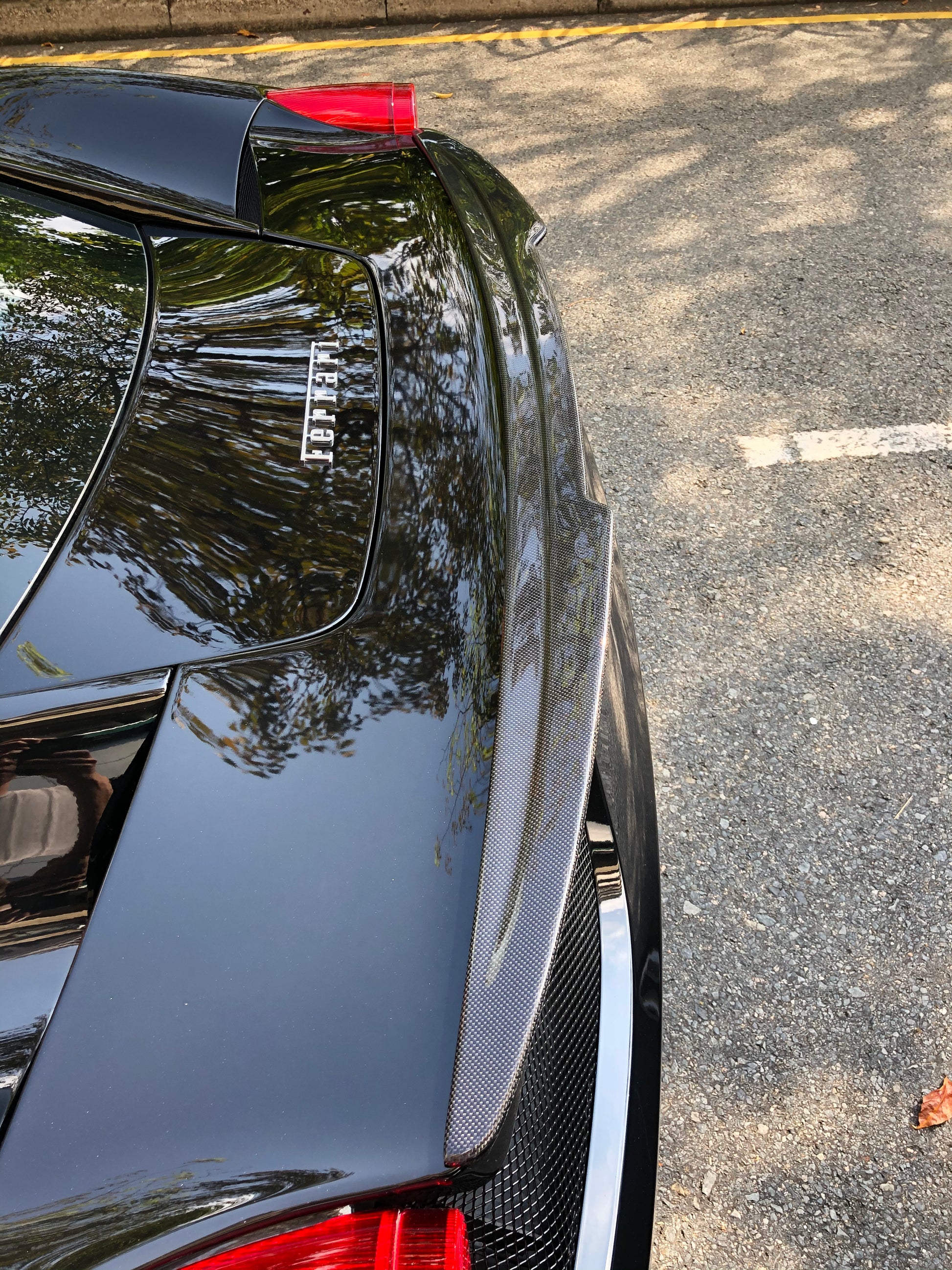 Ferrari 458 Rtuned Rear Spoiler Rtuned Carbon On Car