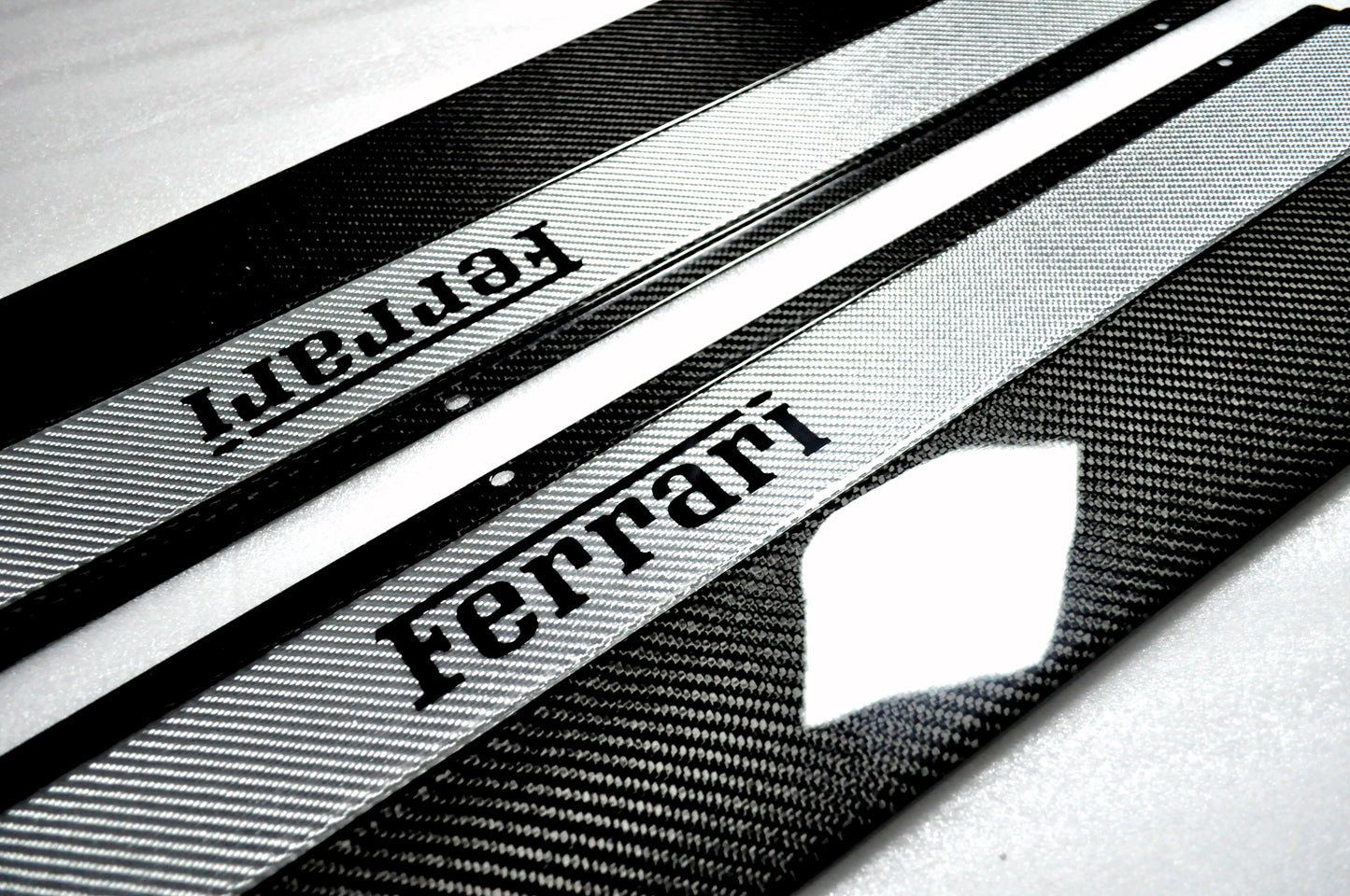 Ferrari F355 Interior Door Steps Oem Style Rtuned Carbon Logo
