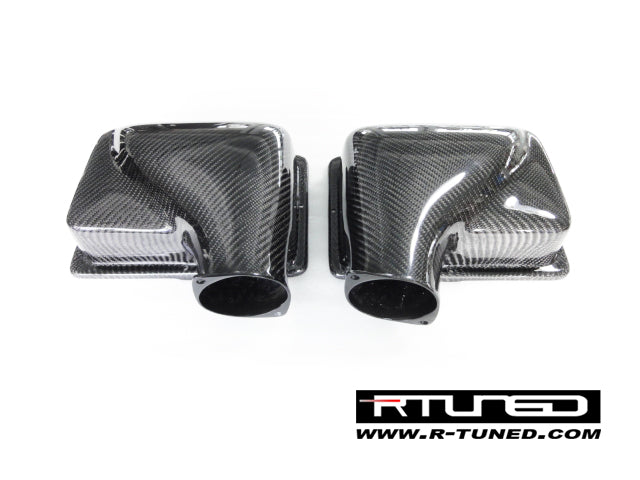 Ferrari F430 Intake Airboxes Scuderia Style Rtuned Carbon Rear