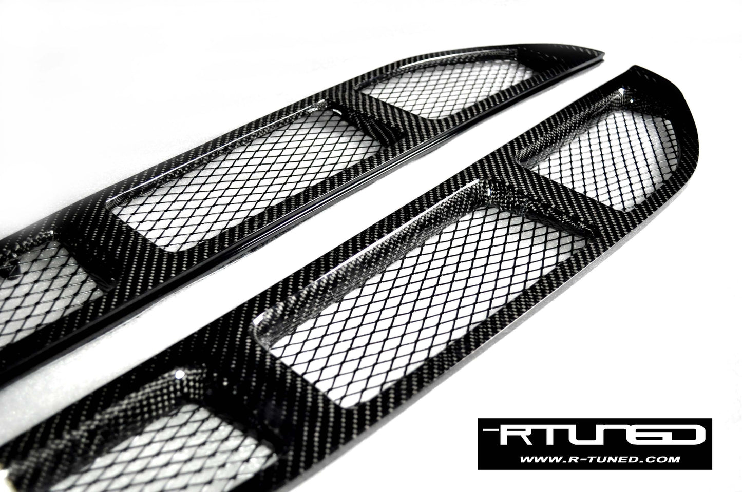 Ferrari F430 Rtuned Rear Window Louvres 16M Style Spider Only Rtuned Carbon Close Up
