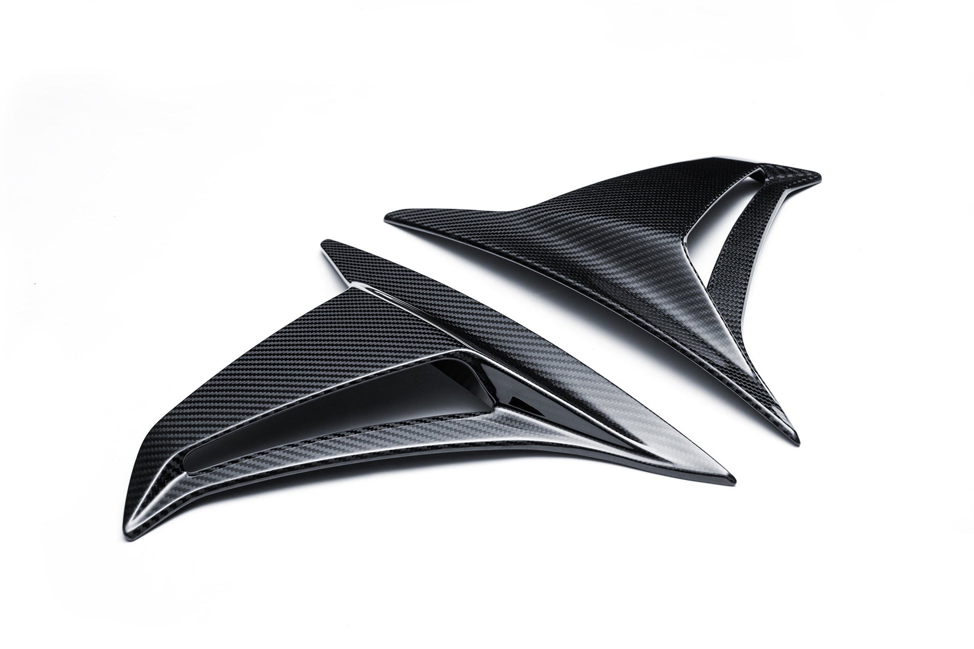 Lotus Emira Front Bumper Spats Dry Carbon Rtuned Carbon