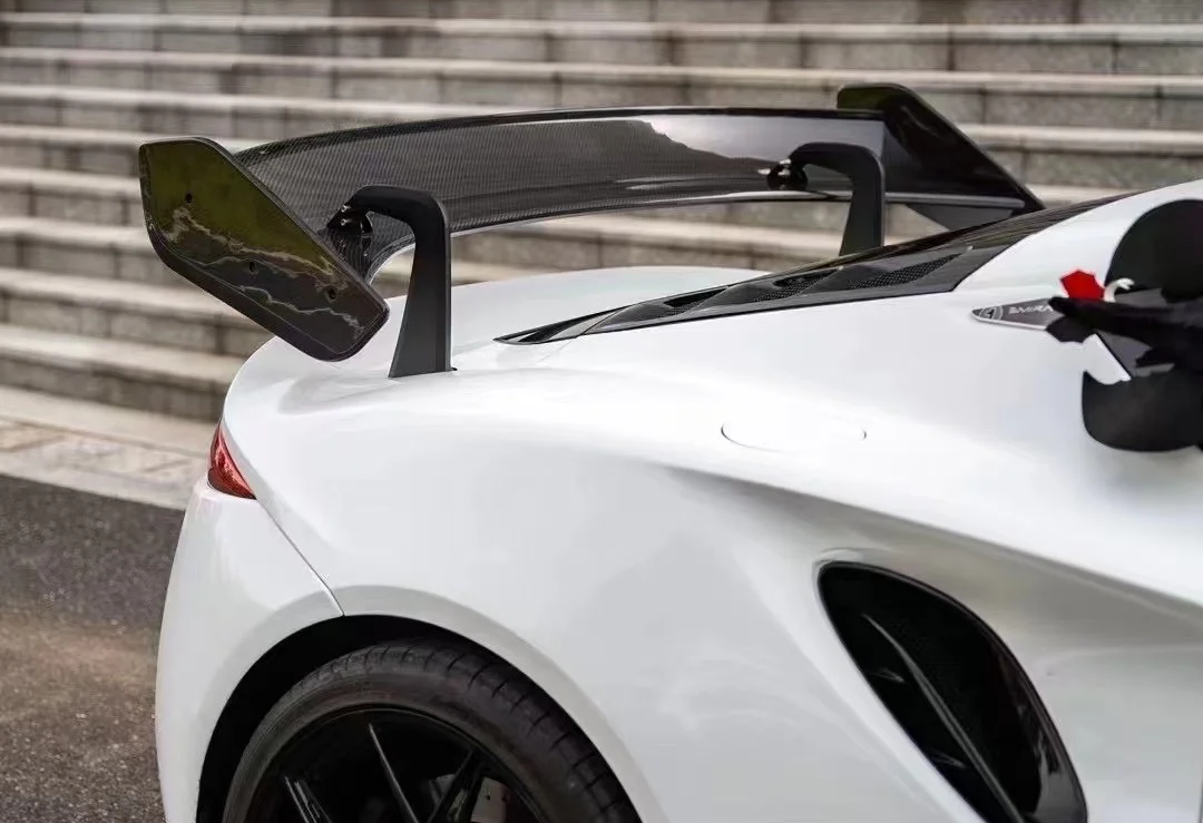 Lotus Emira GT4 Rear Wing Dry Carbon | R-Tuned Carbon