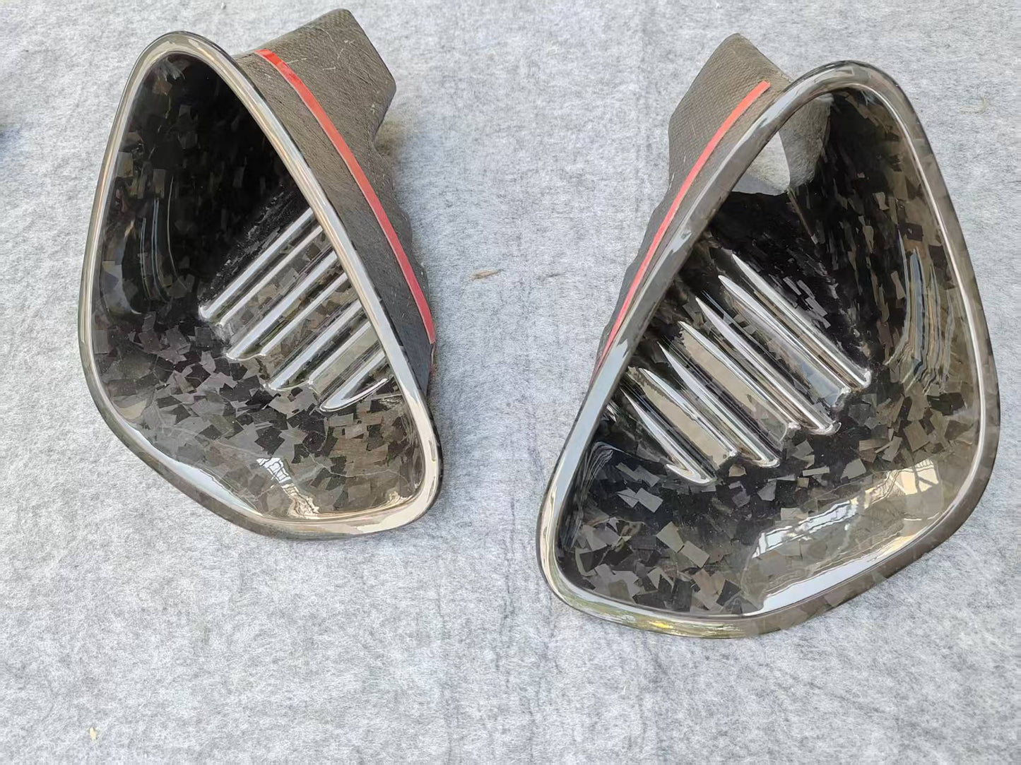 Lotus Emira Rear Bumper Side Ducts Rtuned Carbon Forged